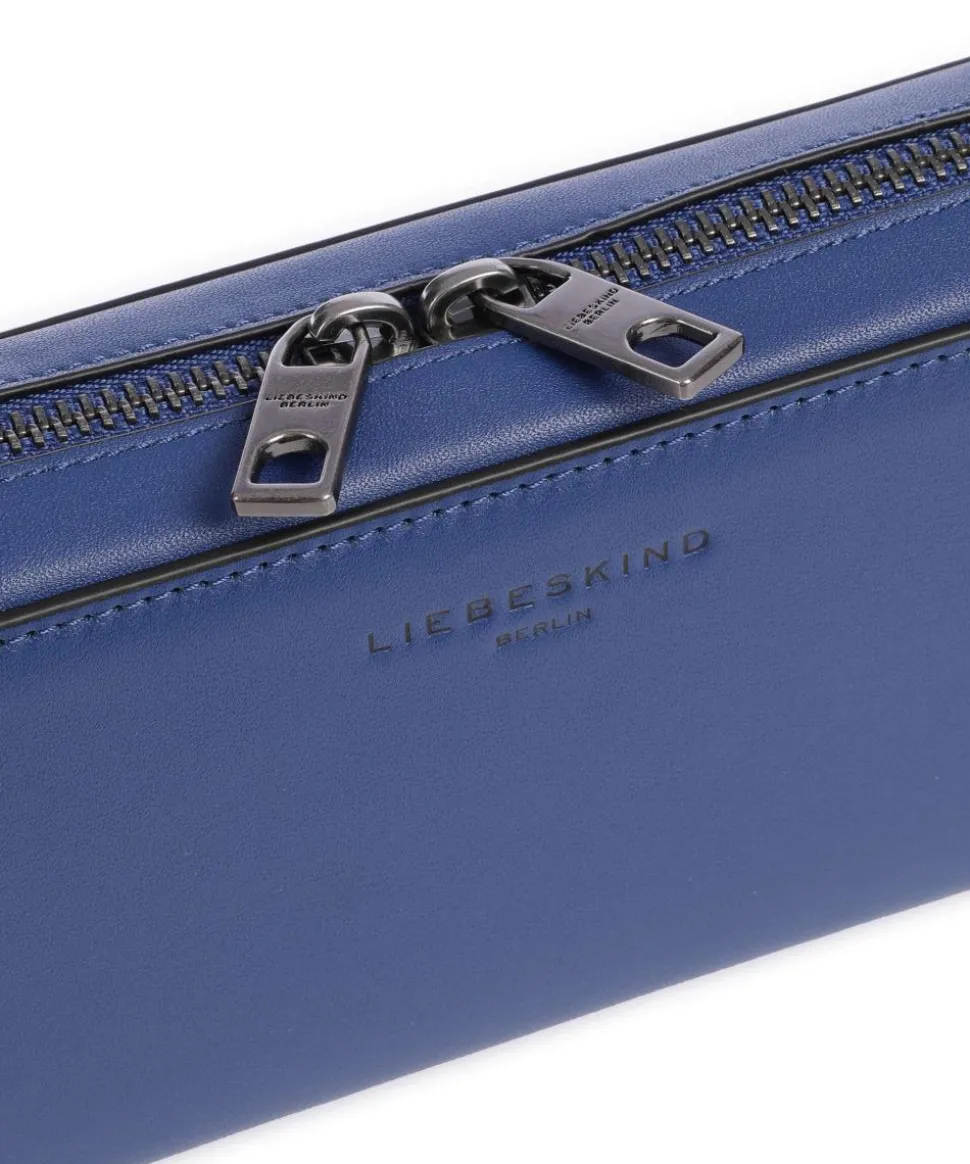 Lou Calf Optic XS Geldbörse Nappaleder blau