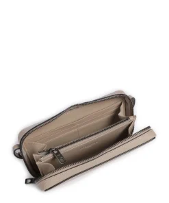 Lou Small Pebble XS Geldbörse genarbtes Rindsleder beige