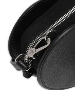 Louise Heart Grain Umhängetasche Lederimitat schwarz