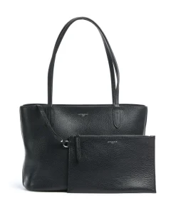 Louise Shopper genarbtes Leder schwarz