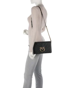 Love Click Classic Umhängetasche Schafsleder schwarz