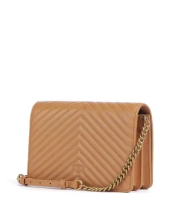 Love Click Classic Umhängetasche Schafsleder hellbraun