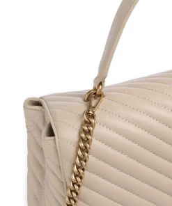 Love Lady Puff Big Handtasche Schafsleder nude