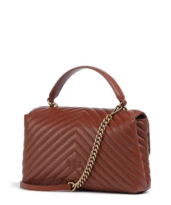 Love Lady Puff Classic Handtasche Schafsleder braun