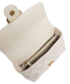 Love Lady Puff Mini Handtasche geprägtes Leder weiß