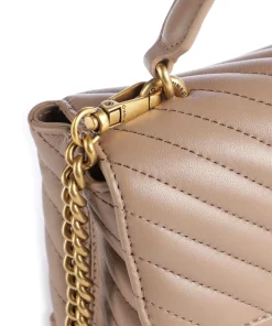 Love Lady Puff Mini Handtasche Schafsleder hellbraun