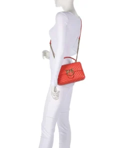 Love Lady Puff Mini Handtasche Schafsleder orange