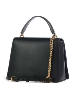 Love One Classic Handtasche fein genarbtes Rindsleder schwarz