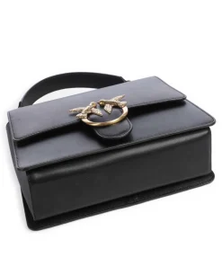 Love One Classic Handtasche fein genarbtes Rindsleder schwarz