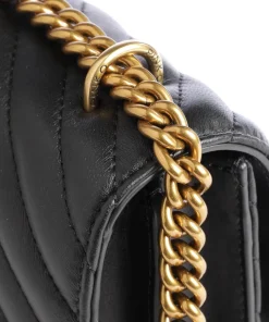 Love One Classic Schultertasche Schafsleder schwarz