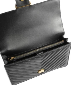 Love One Classic Schultertasche Schafsleder schwarz