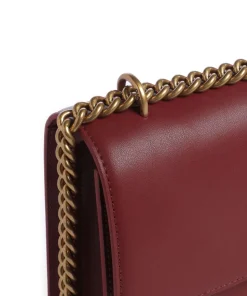 Love One Classic Schultertasche fein genarbtes Rindsleder bordeaux