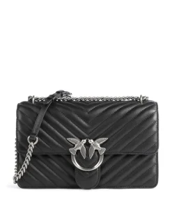 Love One Classic Schultertasche Schafsleder schwarz