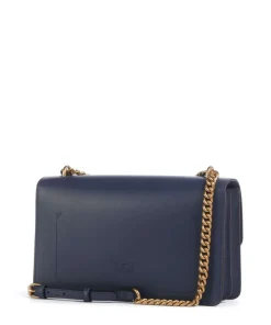 Love One Classic Schultertasche fein genarbtes Rindsleder dunkelblau