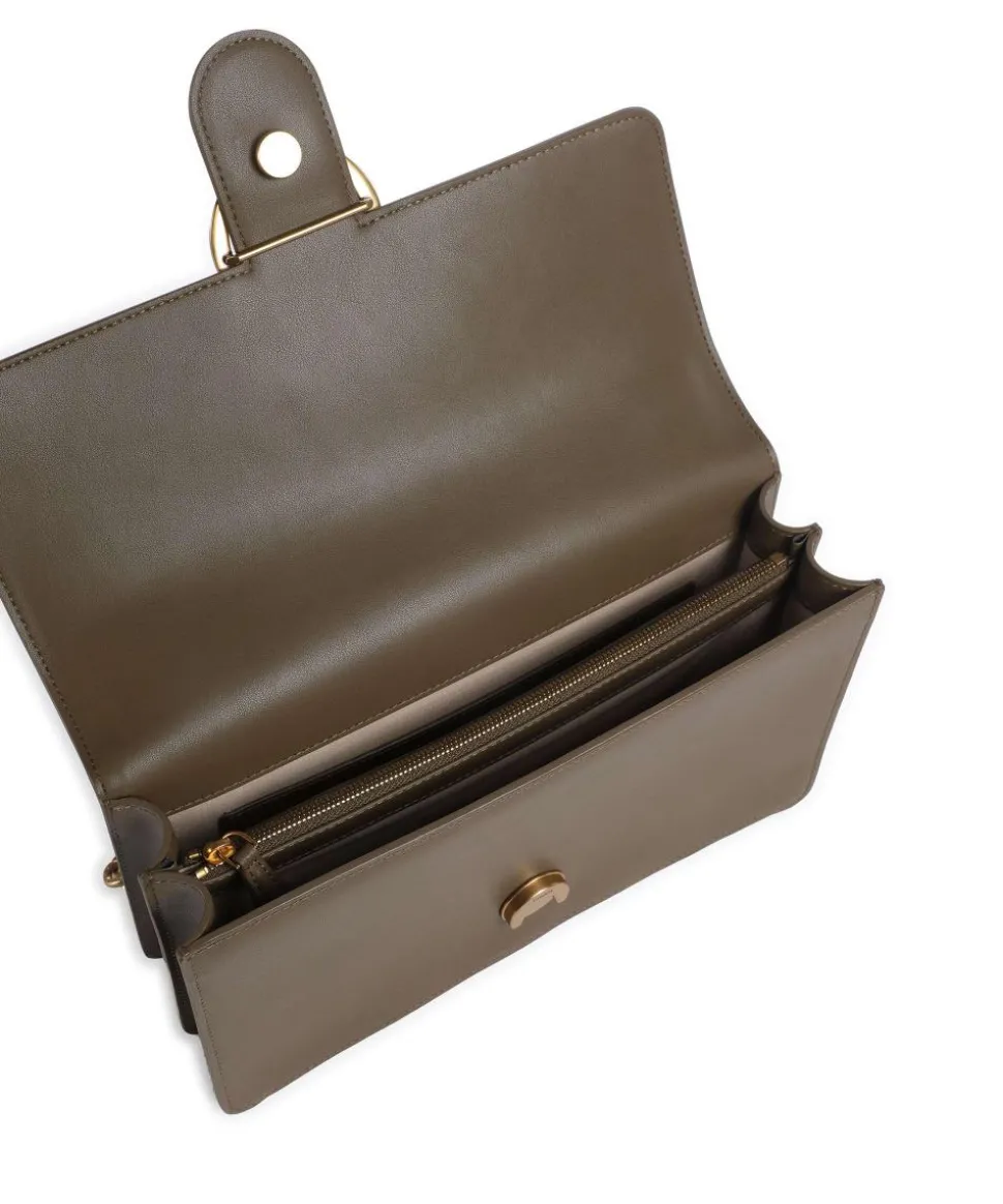 Love One Classic Schultertasche fein genarbtes Rindsleder olivgrün