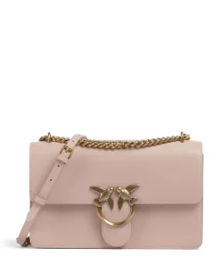 Love One Classic Schultertasche fein genarbtes Rindsleder altrosa