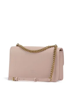 Love One Classic Schultertasche fein genarbtes Rindsleder altrosa