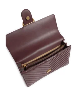 Love One Classic Schultertasche Schafsleder dunkelbraun