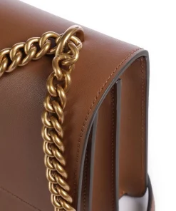 Love One Classic Schultertasche fein genarbtes Rindsleder braun