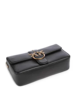 Love One Classic Slouchy Schultertasche fein genarbtes Rindsleder schwarz