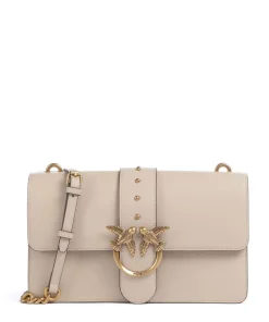 Love One Classic Umhängetasche fein genarbtes Kalbsleder hellbraun