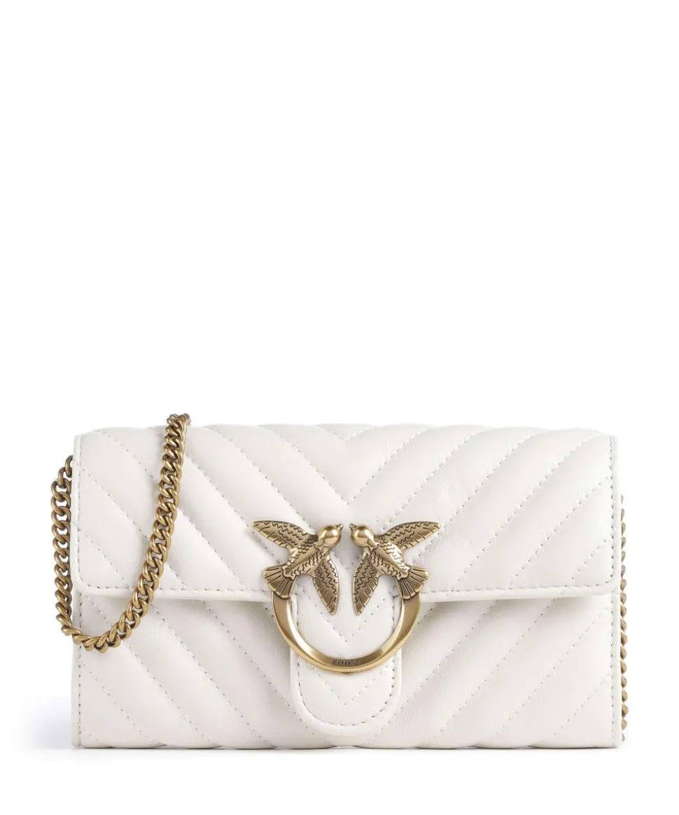 Love One Geldbörse fein genarbtes Rindsleder weiß