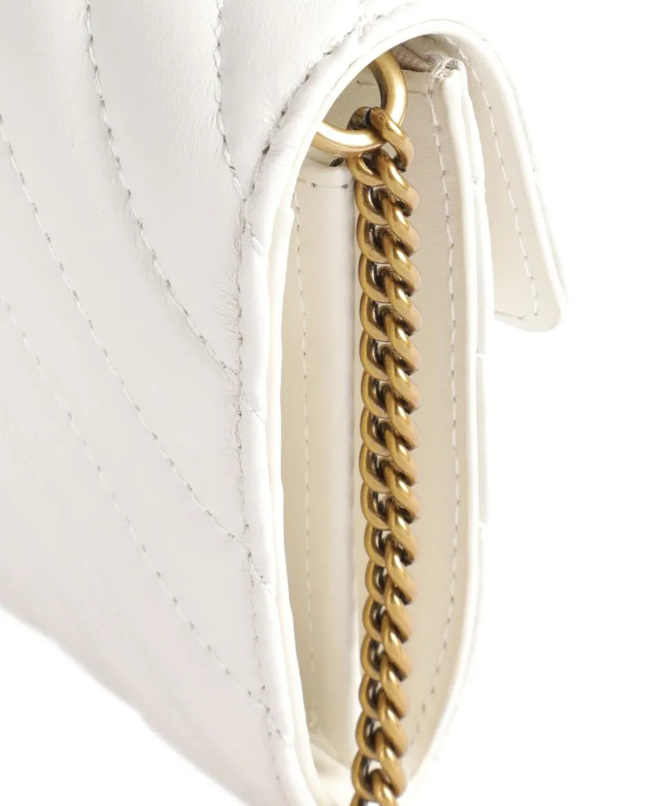 Love One Geldbörse fein genarbtes Rindsleder weiß