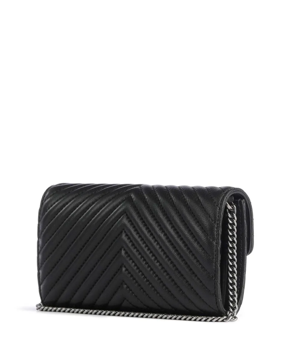 Love One Geldbörse fein genarbtes Rindsleder schwarz