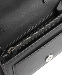 Love One Geldbörse fein genarbtes Leder schwarz