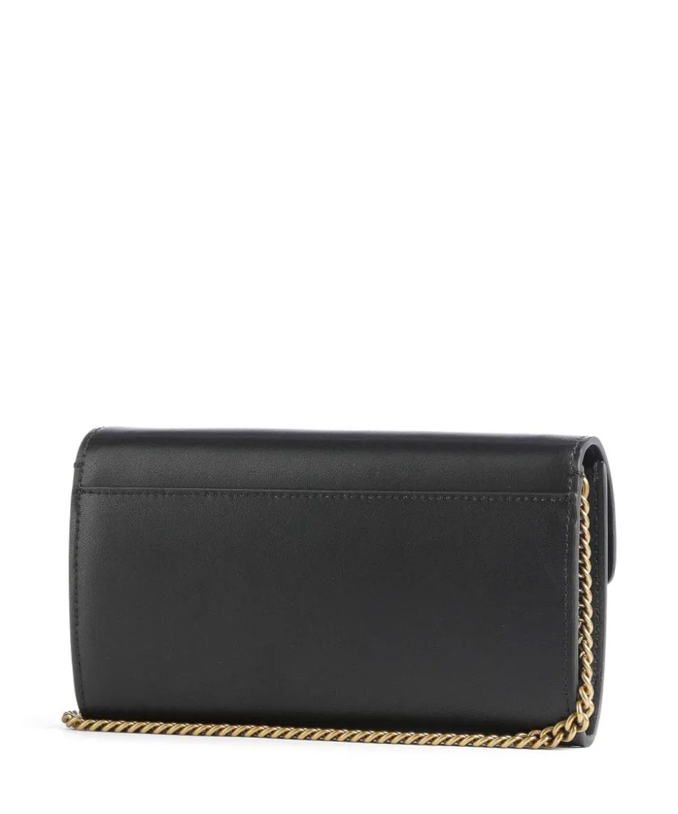 Love One Geldbörse fein genarbtes Leder schwarz