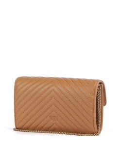 Love One Geldbörse fein genarbtes Rindsleder hellbraun