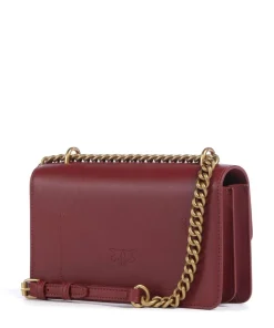 Love One Mini Schultertasche fein genarbtes Rindsleder wein