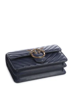 Love One Mini Schultertasche fein genarbtes Leder dunkelblau