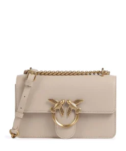 Love One Mini Schultertasche fein genarbtes Rindsleder beige
