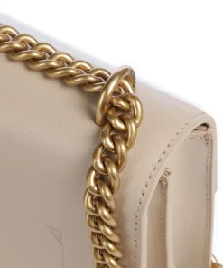 Love One Mini Schultertasche fein genarbtes Rindsleder beige