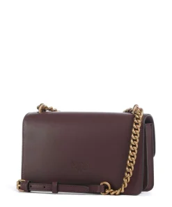 Love One Mini Schultertasche fein genarbtes Rindsleder dunkelbraun