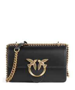 Love One Mini Schultertasche fein genarbtes Rindsleder schwarz