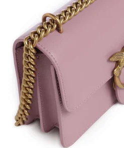 Love One Mini Schultertasche fein genarbtes Rindsleder rosa