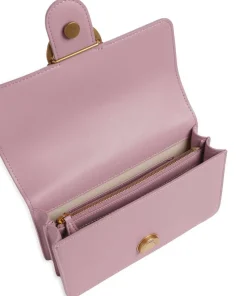 Love One Mini Schultertasche fein genarbtes Rindsleder rosa