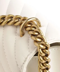 Love One Mini Schultertasche fein genarbtes Leder elfenbein