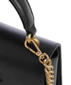 Love One Mini Umhängetasche fein genarbtes Rindsleder schwarz