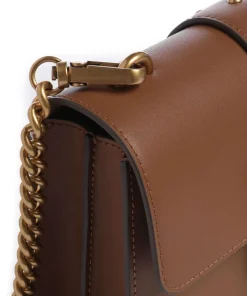 Love One Mini Umhängetasche fein genarbtes Kalbsleder braun