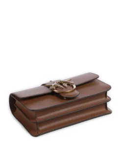 Love One Mini Umhängetasche fein genarbtes Kalbsleder braun