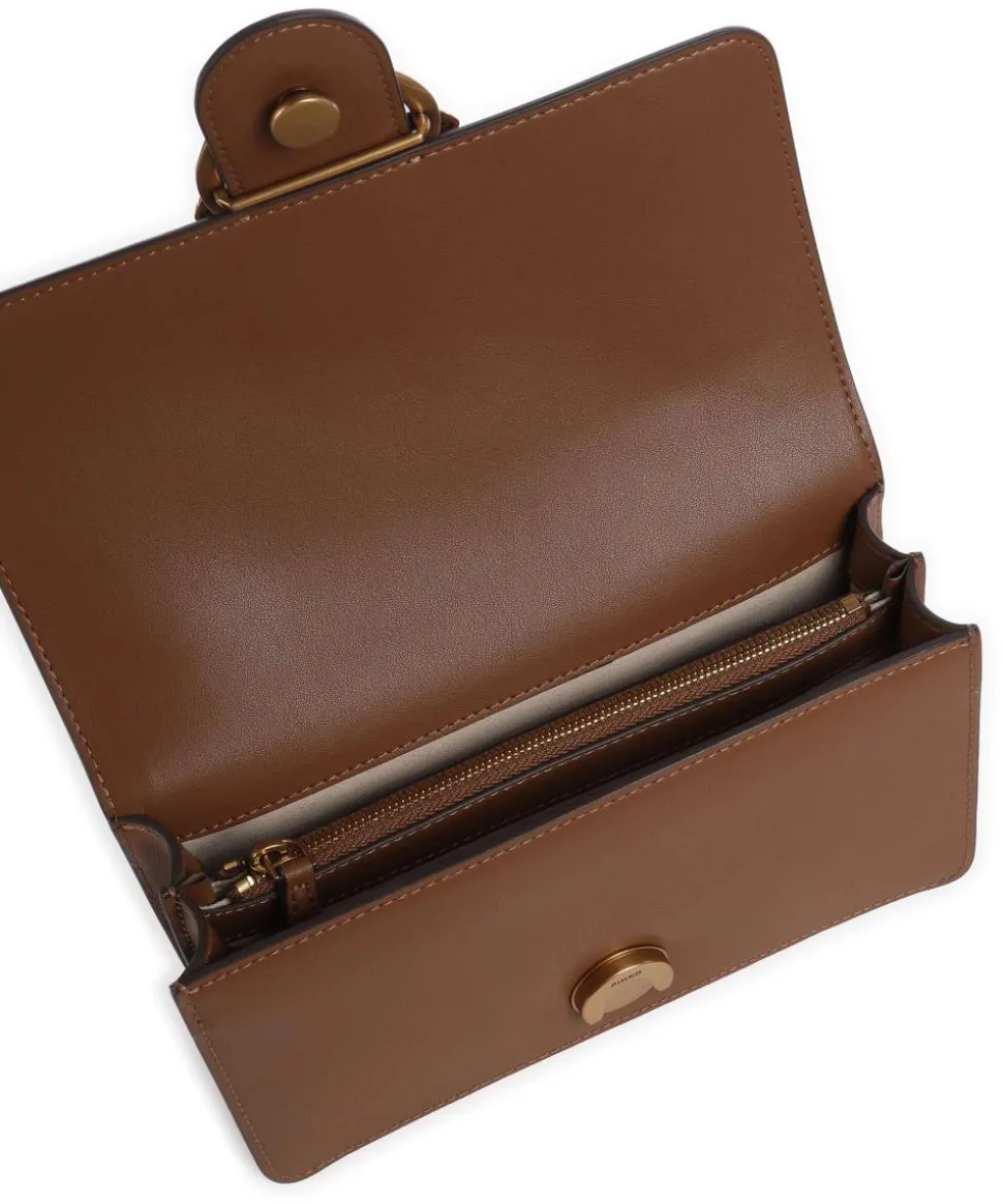 Love One Mini Umhängetasche fein genarbtes Kalbsleder braun