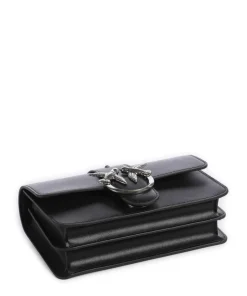 Love One Mini Umhängetasche fein genarbtes Kalbsleder schwarz