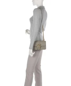 Love One Mini Umhängetasche fein genarbtes Kalbsleder taupe