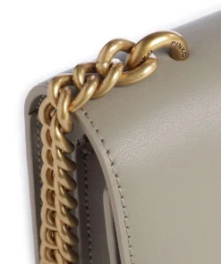 Love One Mini Umhängetasche fein genarbtes Kalbsleder taupe