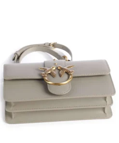 Love One Mini Umhängetasche fein genarbtes Kalbsleder taupe