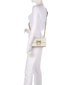 Love One Mini Umhängetasche fein genarbtes Kalbsleder elfenbein