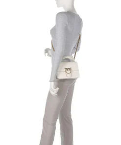 Love One Mini Umhängetasche fein genarbtes Rindsleder elfenbein